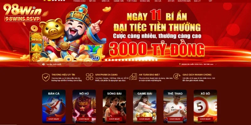 98Win 41 Kho game trực tuyến đẳng cấp
